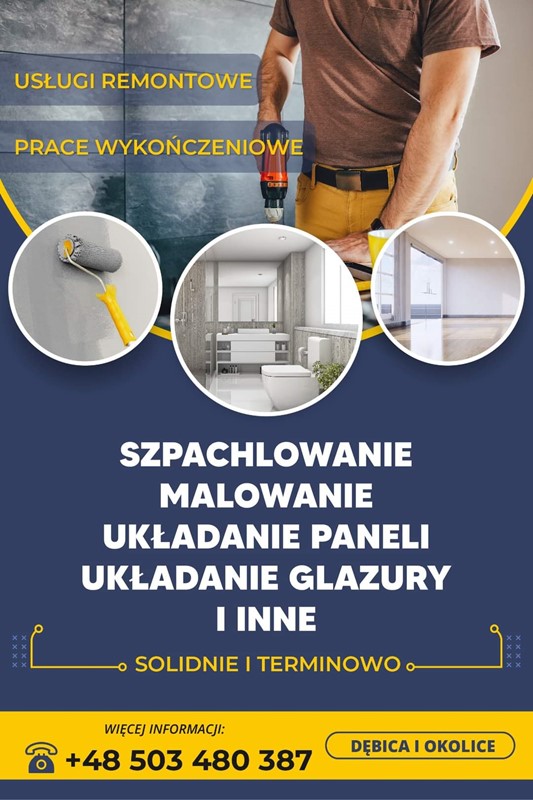 Prace remontowe i wykończeniowe 